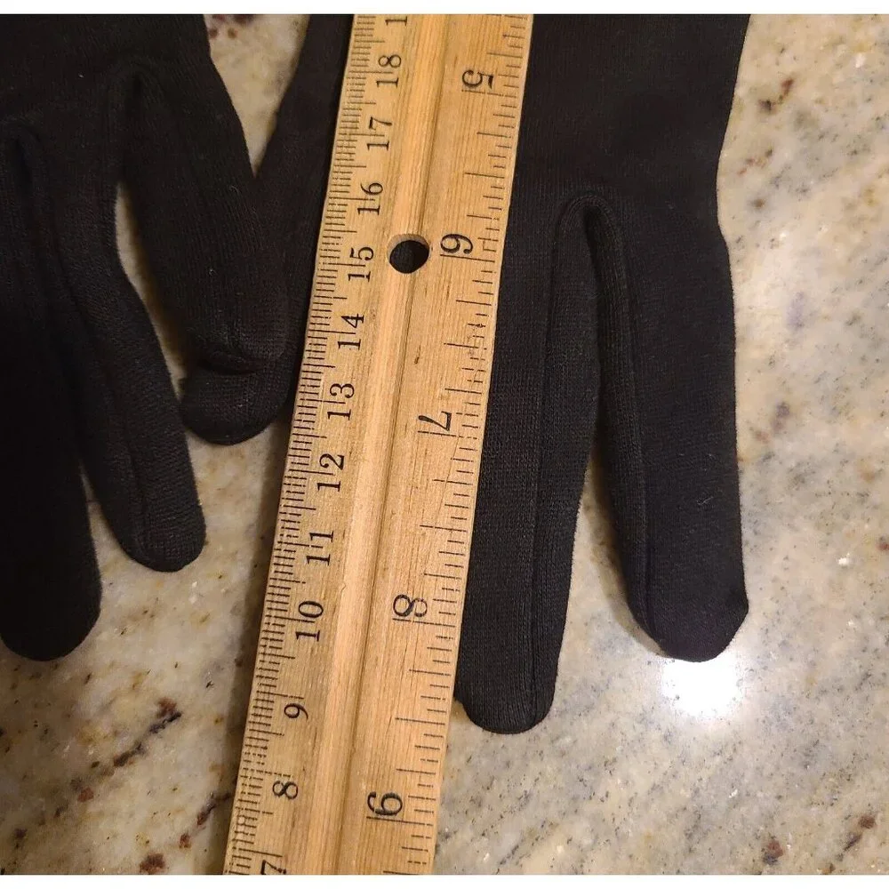 New? Vtg Size 6 Small Black Cotton Stretch Formal 8.5